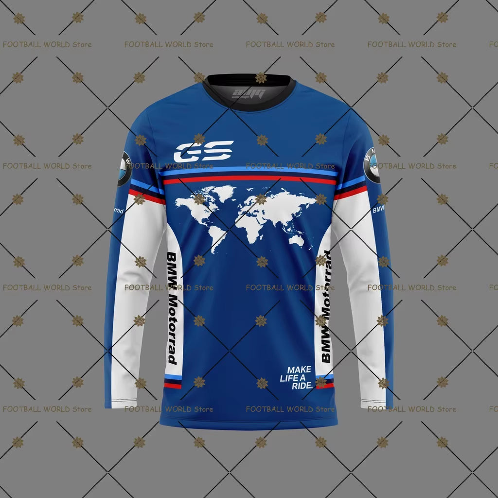 GS for Bmw Motorcycle Off-Road Jersey Men Women Long Sleeve Jersey Breathable Quick-Drying