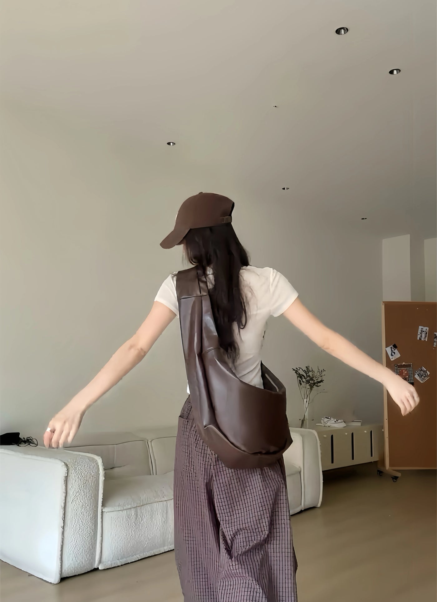 Short-Sleeved T-Shirt Women White Mesh Splicing Pleated Design Slim Fit